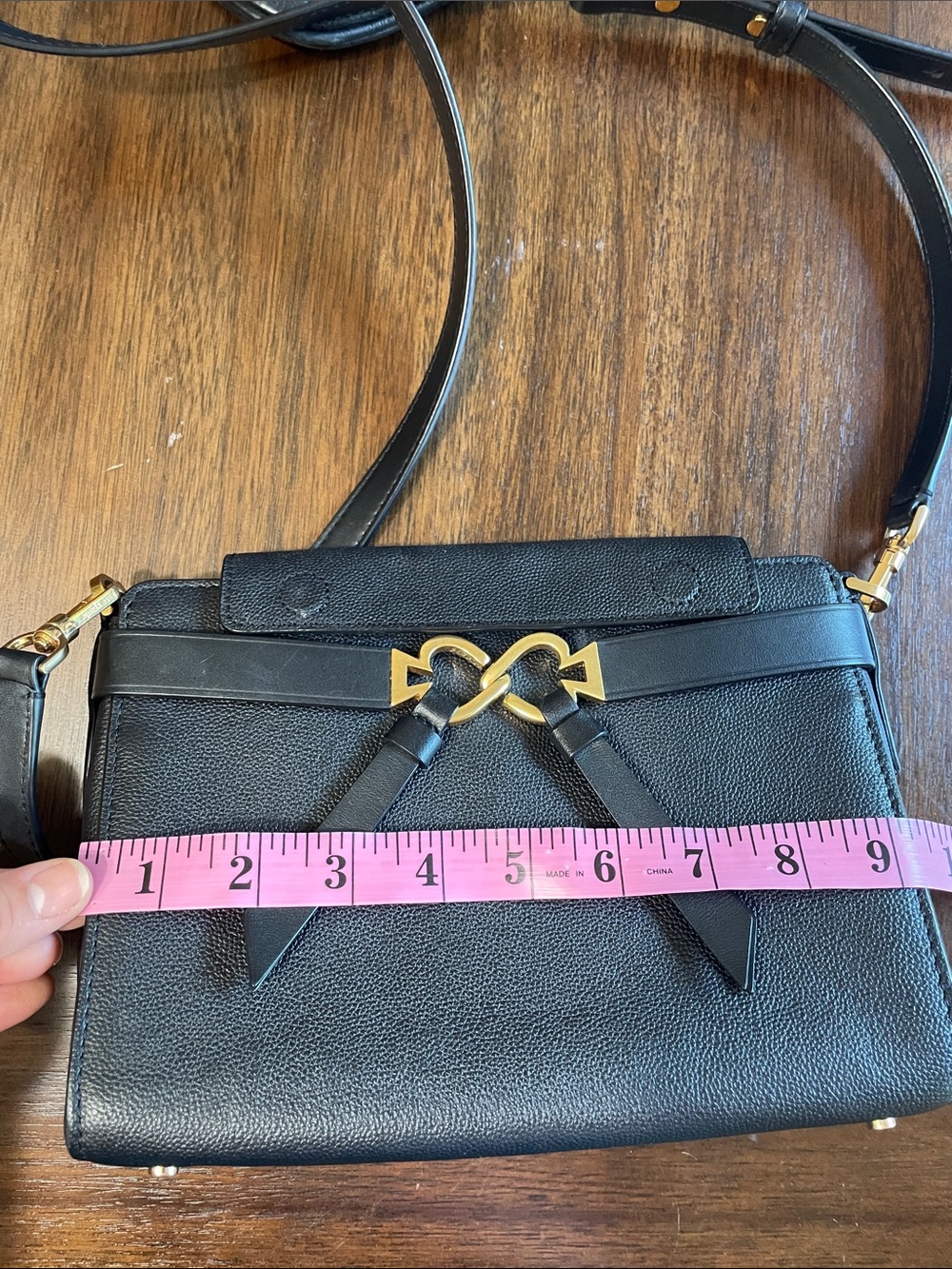 Kate Spade Black Toujours  Leather Crossbody Bag with Gold Hardware - Picture 10 of 11